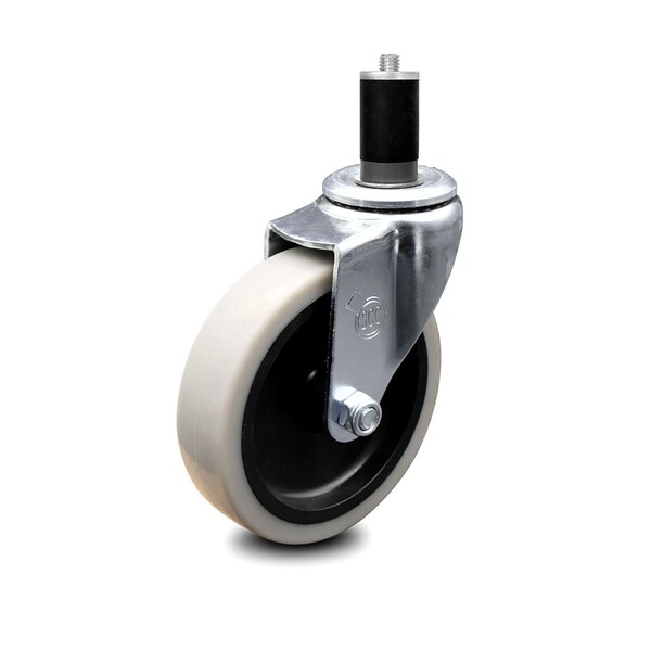 4 Inch Thermoplastic Rubber Wheel 1-1/2 Inch Expanding Stem Caster SCC